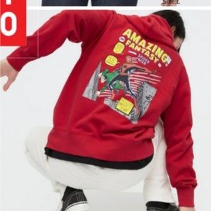 Uniqlo spider man hoodie unisex